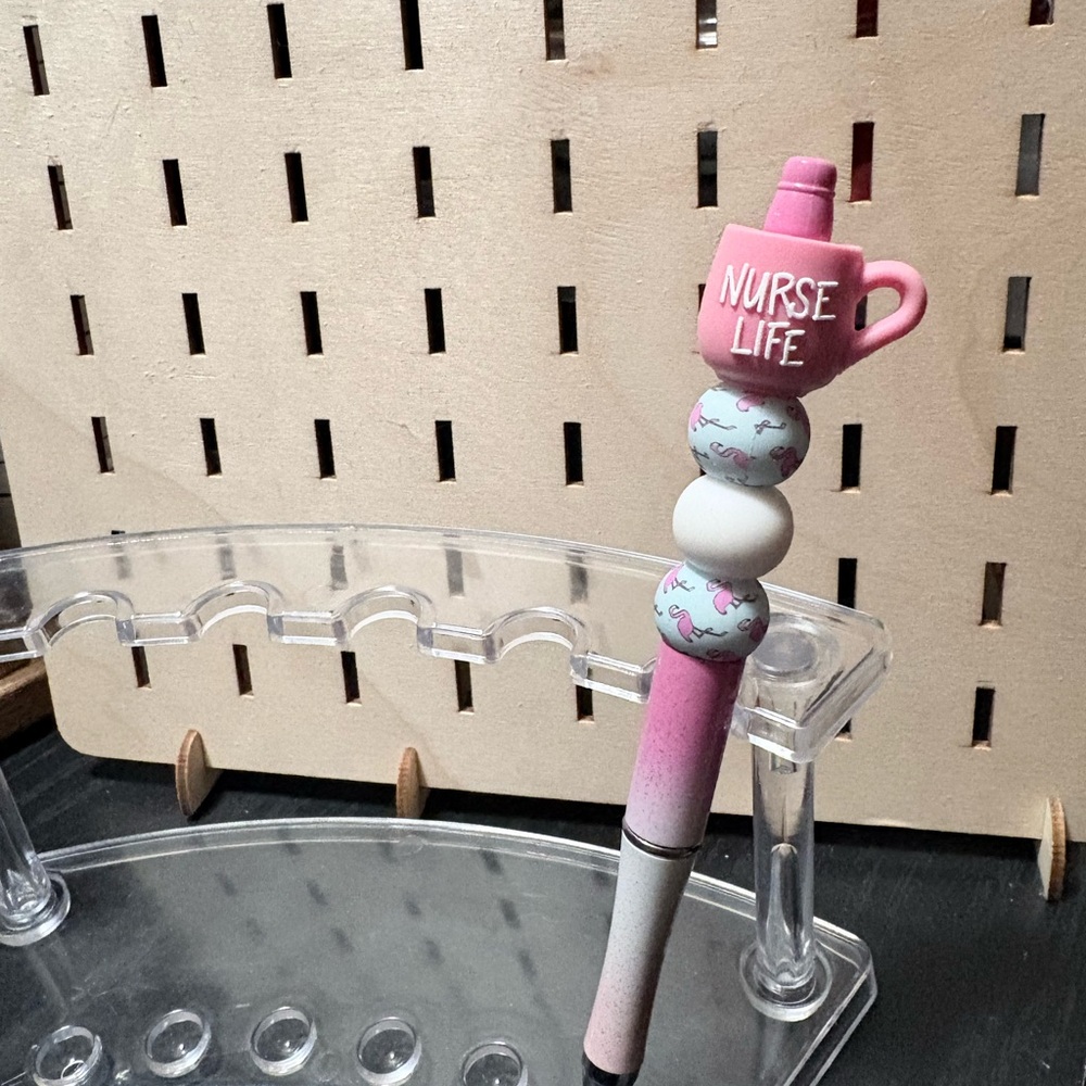 Handcrafted Nurse Life Beaded Pen